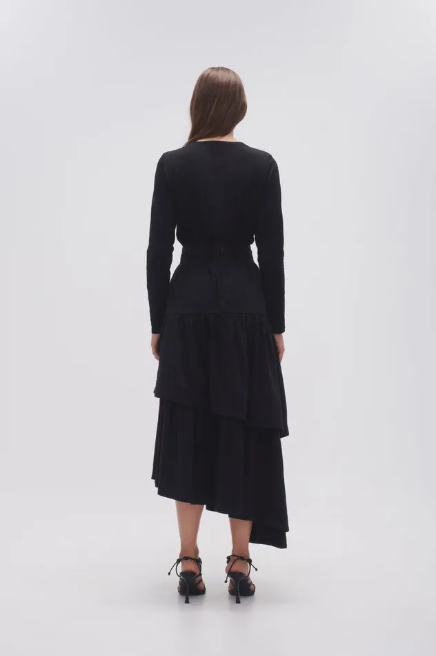 Aje Skirts Interlace Midi Skirt Black 8211 Women Aje Skirts Interlace Midi Skirt Black 8211 Women