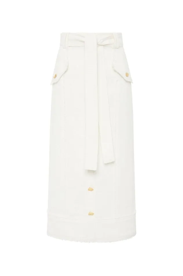 Aje Skirts Isabel Utility Pencil Skirt Ivory 8211 Women Aje Skirts Isabel Utility Pencil Skirt Ivory 8211 Women