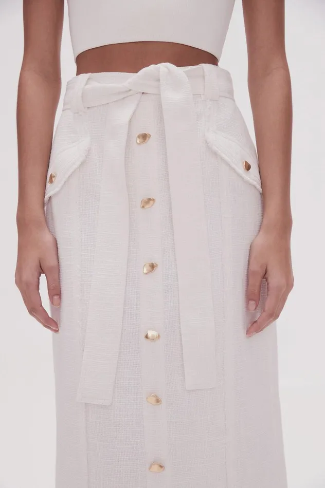 Aje Skirts Isabel Utility Pencil Skirt Ivory 8211 Women Aje Skirts Isabel Utility Pencil Skirt Ivory 8211 Women