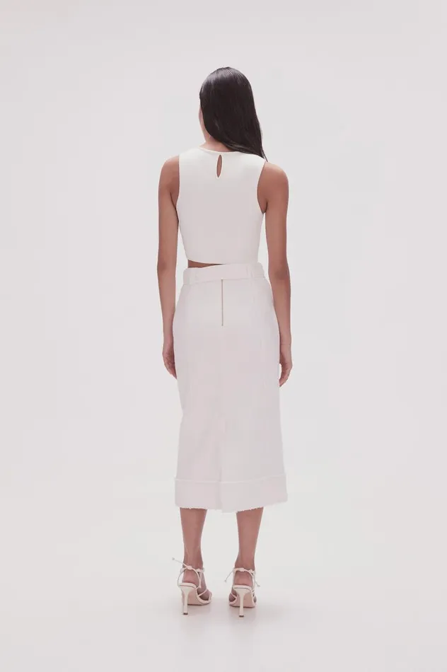 Aje Skirts Isabel Utility Pencil Skirt Ivory 8211 Women Aje Skirts Isabel Utility Pencil Skirt Ivory 8211 Women