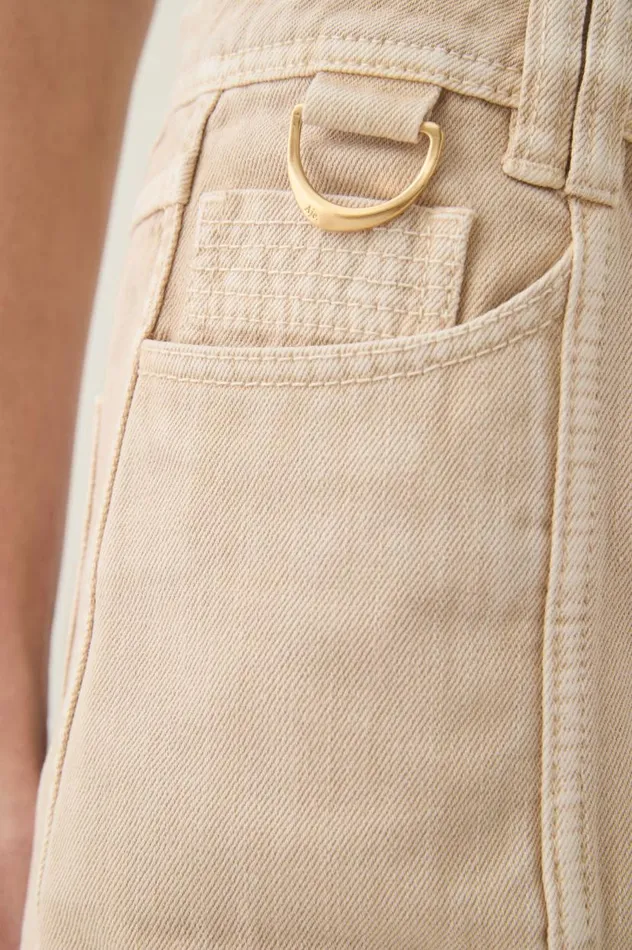 Aje Skirts Kya Contrast Denim Micro Skirt Sand Storm Wash 8211 Women Aje Skirts Kya Contrast Denim Micro Skirt Sand Storm Wash 8211 Women