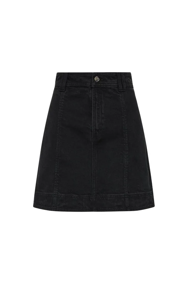 Aje Skirts Maya Denim Mini Skirt Black 8211 Women Aje Skirts Maya Denim Mini Skirt Black 8211 Women