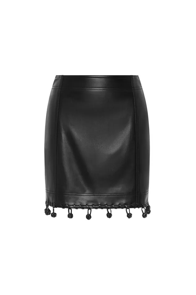 Aje Skirts Unity Braided Knot Mini Skirt Black 8211 Women Aje Skirts Unity Braided Knot Mini Skirt Black 8211 Women