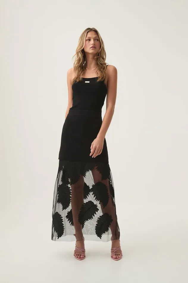 Aje Skirts Wilder Knit Maxi Skirt Black 8211 Women