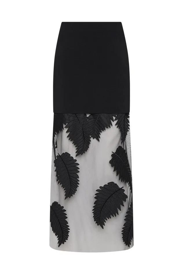 Aje Skirts Wilder Knit Maxi Skirt Black 8211 Women Aje Skirts Wilder Knit Maxi Skirt Black 8211 Women