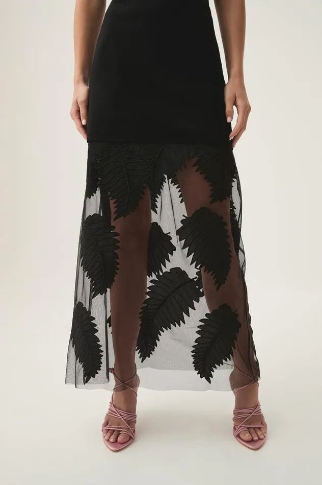 Aje Skirts Wilder Knit Maxi Skirt Black 8211 Women Aje Skirts Wilder Knit Maxi Skirt Black 8211 Women