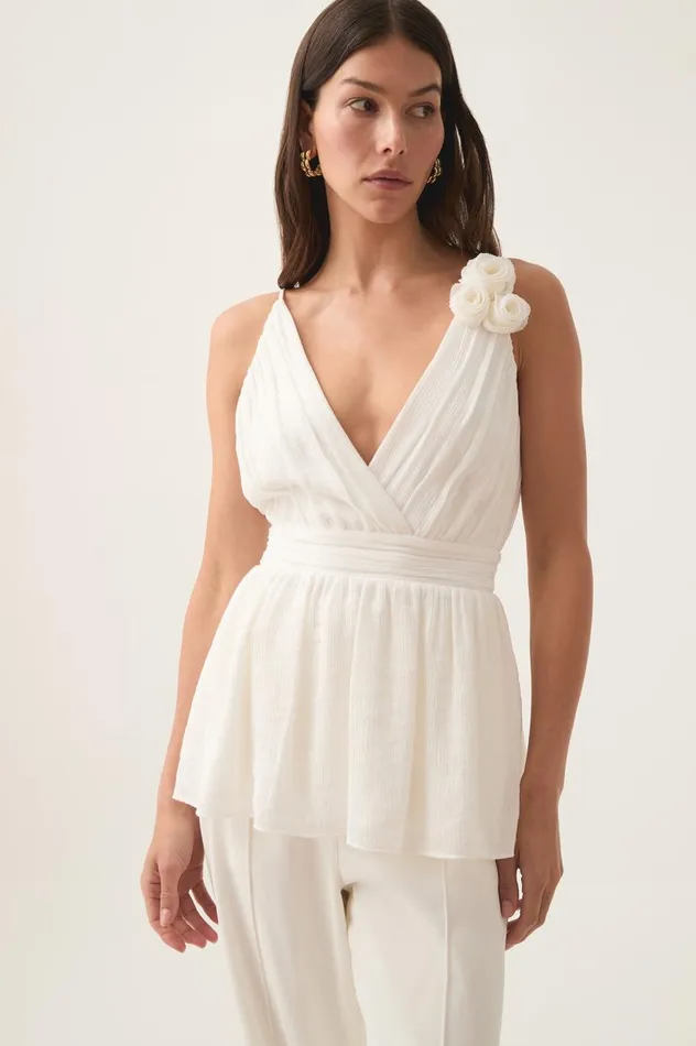 Aje Tops Mercurial Camisole Ivory 8211 Women