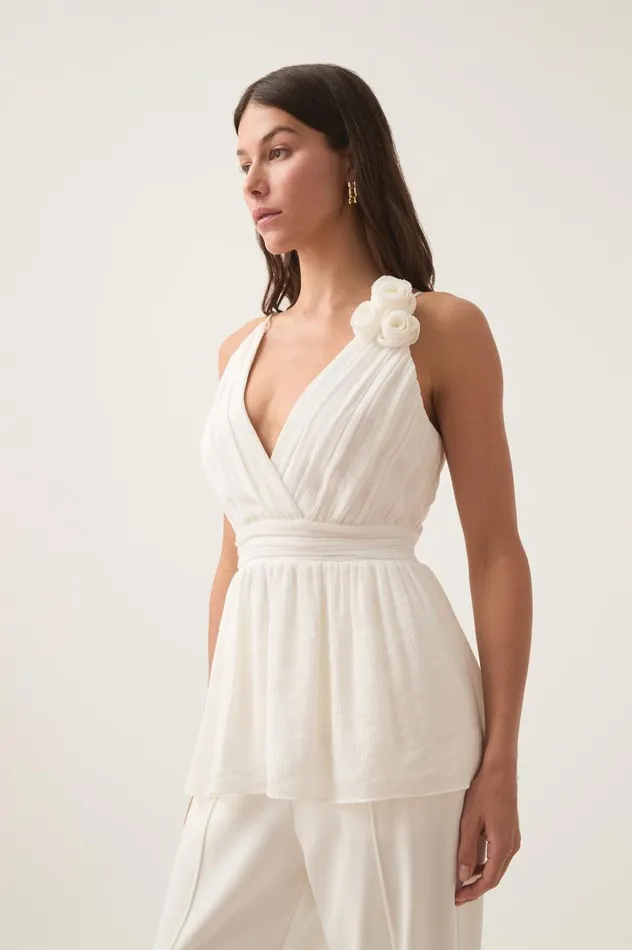Aje Tops Mercurial Camisole Ivory 8211 Women