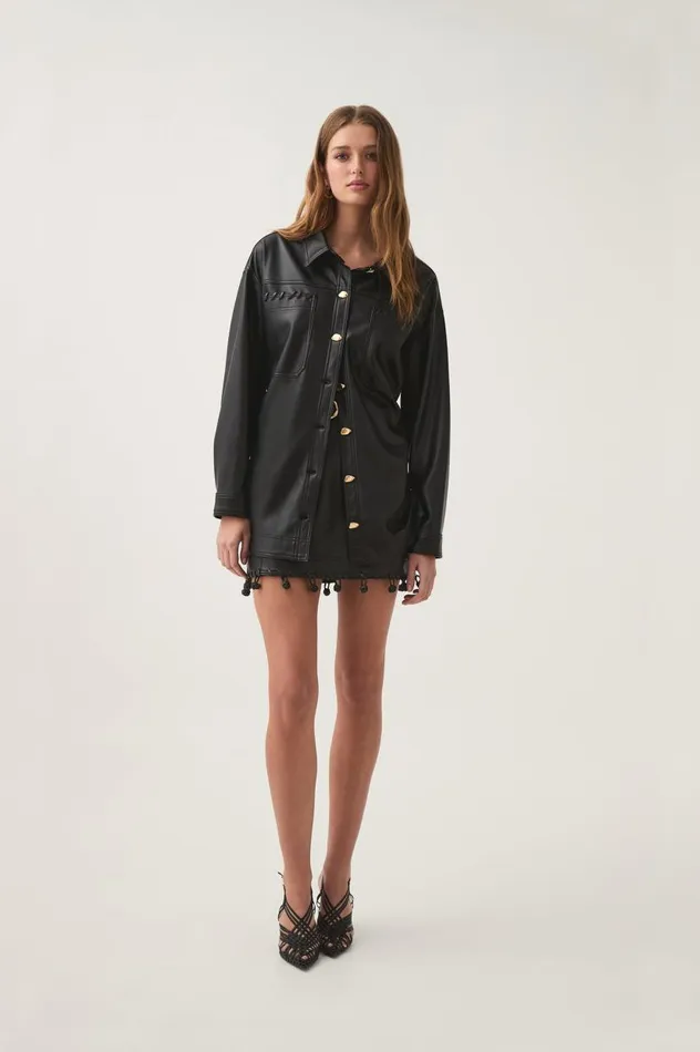 Aje Tops Unity Braided Knot Shirt Black 8211 Women Aje Tops Unity Braided Knot Shirt Black 8211 Women