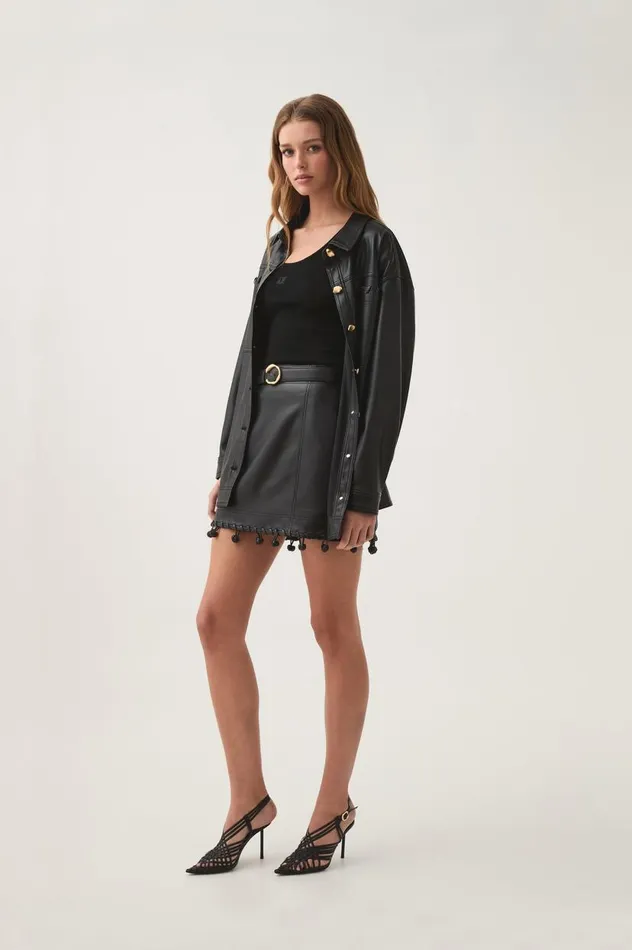 Aje Tops Unity Braided Knot Shirt Black 8211 Women Aje Tops Unity Braided Knot Shirt Black 8211 Women