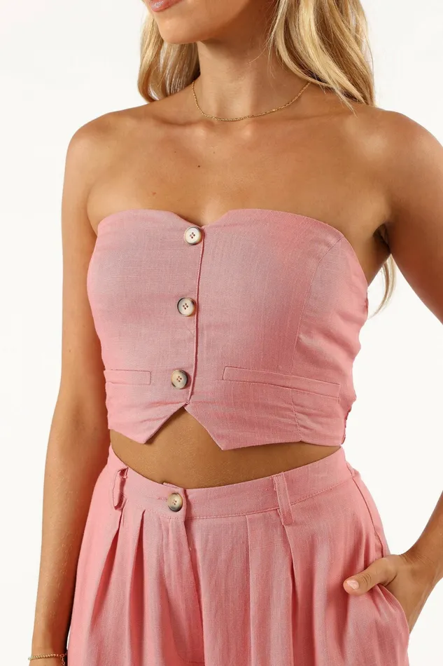 Alexandra Pant Set Pink Women Matching Sets Petal and Pup