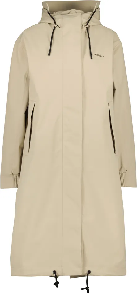 Alice Parka Long Clay Beige Women Didriksons Spring Jackets