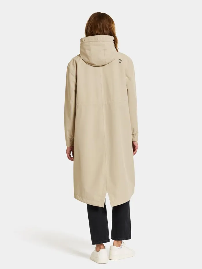 Alice Parka Long Clay Beige Women Didriksons Spring Jackets