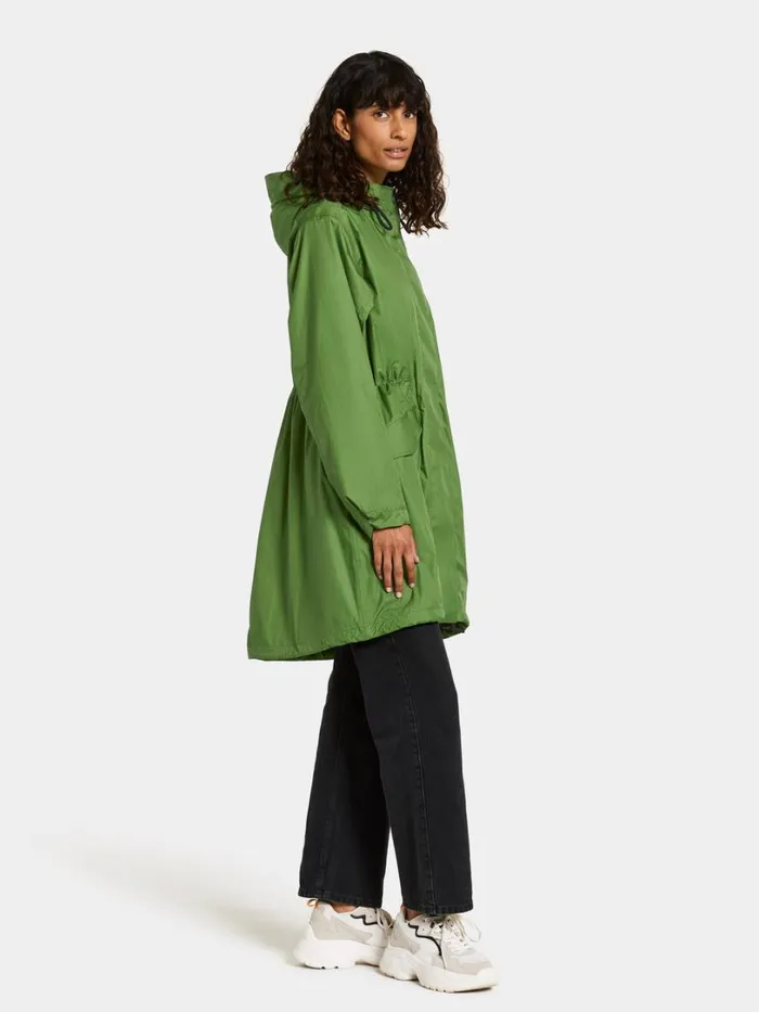Amell Parka Velvet Green Women Didriksons Spring Jackets