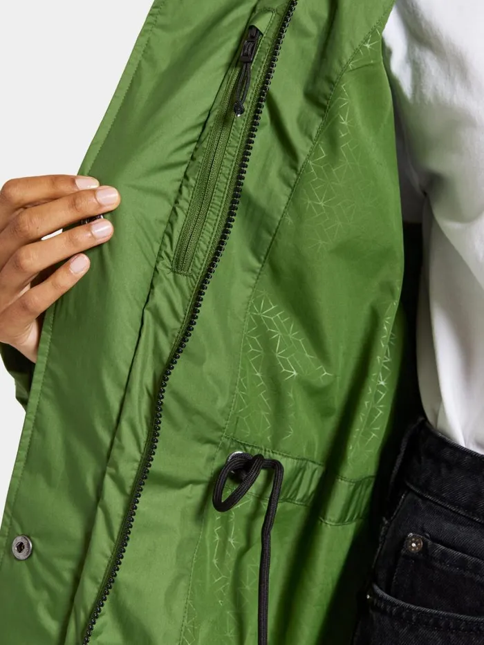 Amell Parka Velvet Green Women Didriksons Spring Jackets