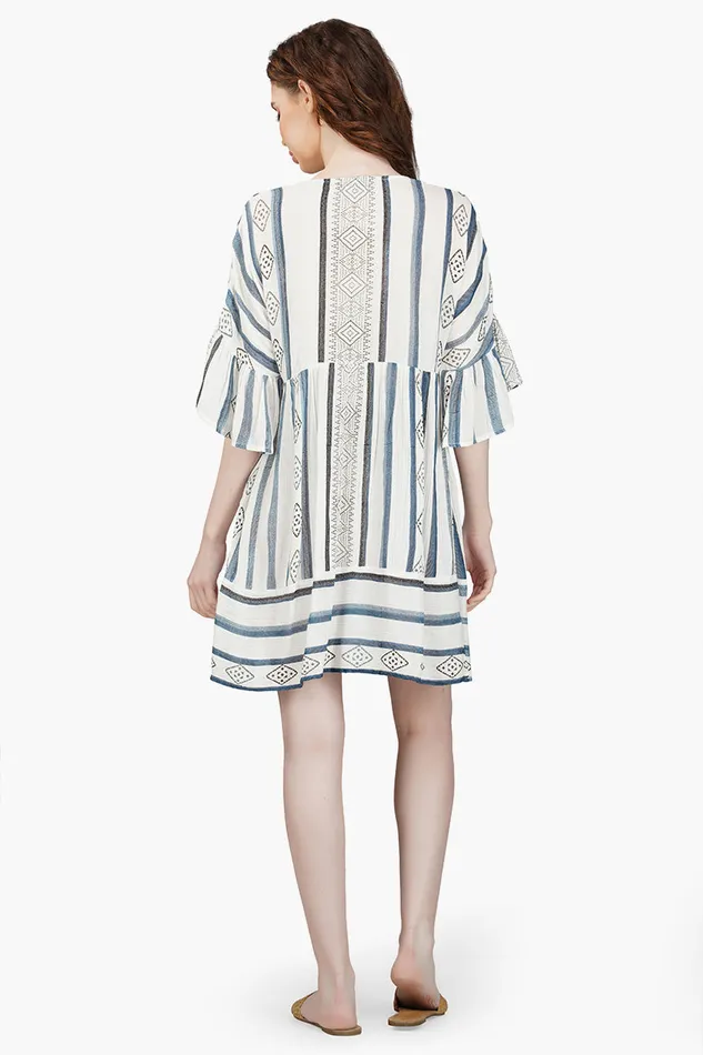 America and Beyond Dresses Women Gianna Striped Short Dress