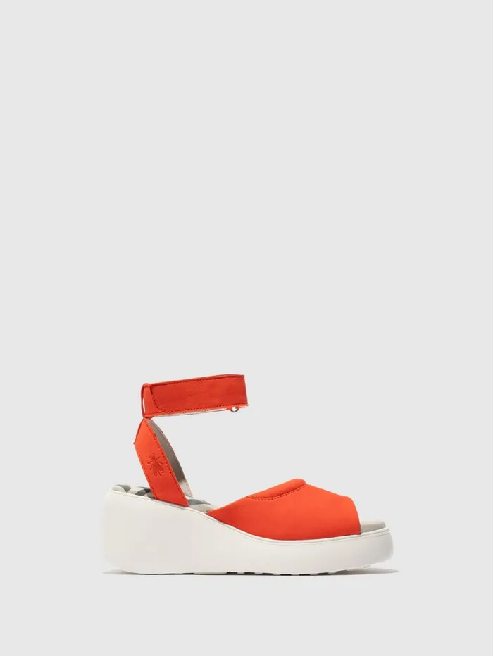 Ankle Strap Sandals DACH050FLY SCARLET Women Fly London Sandals
