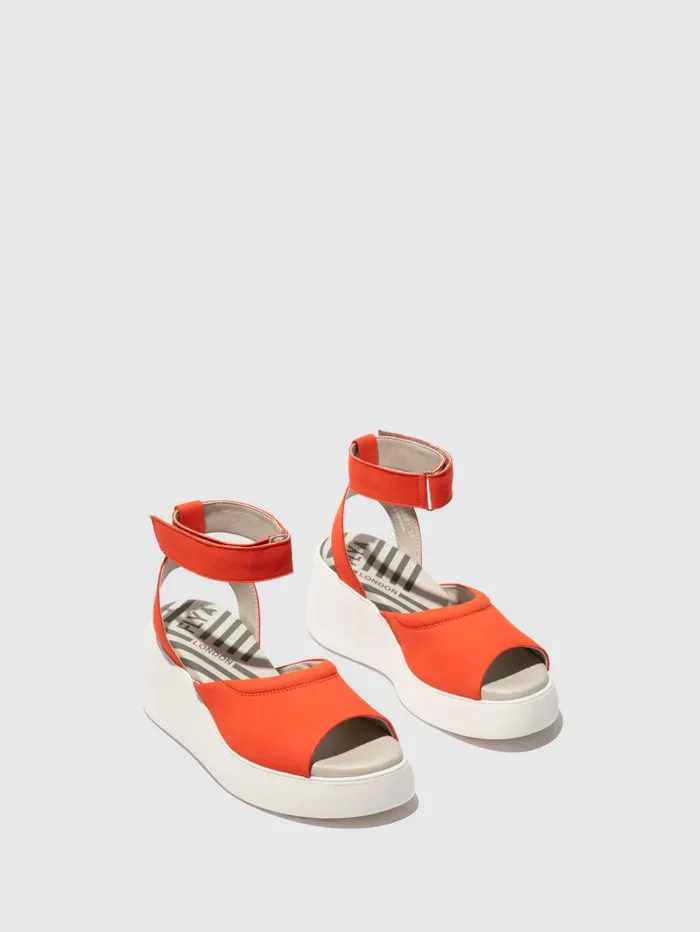 Ankle Strap Sandals DACH050FLY SCARLET Women Fly London Sandals