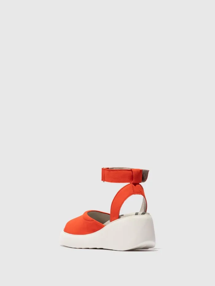 Ankle Strap Sandals DACH050FLY SCARLET Women Fly London Sandals