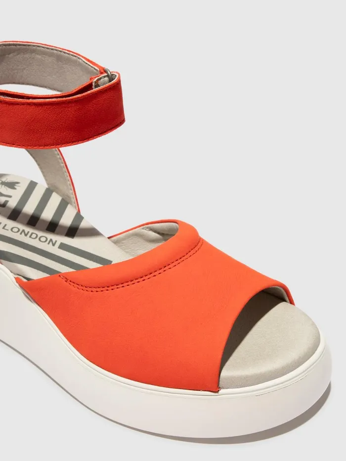 Ankle Strap Sandals DACH050FLY SCARLET Women Fly London Sandals
