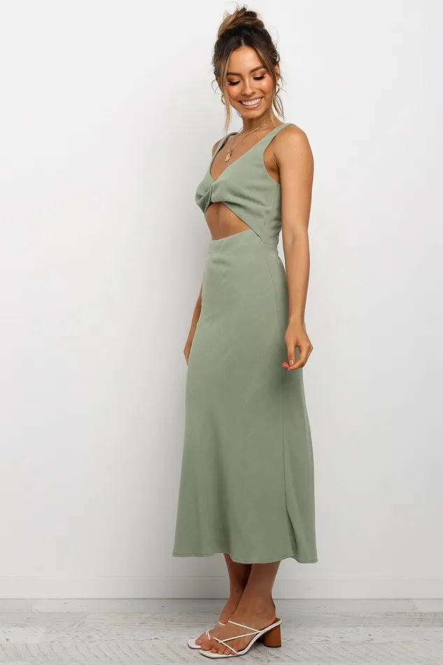 Apollo Dress Olive Women Event Dresses Petal and Pup