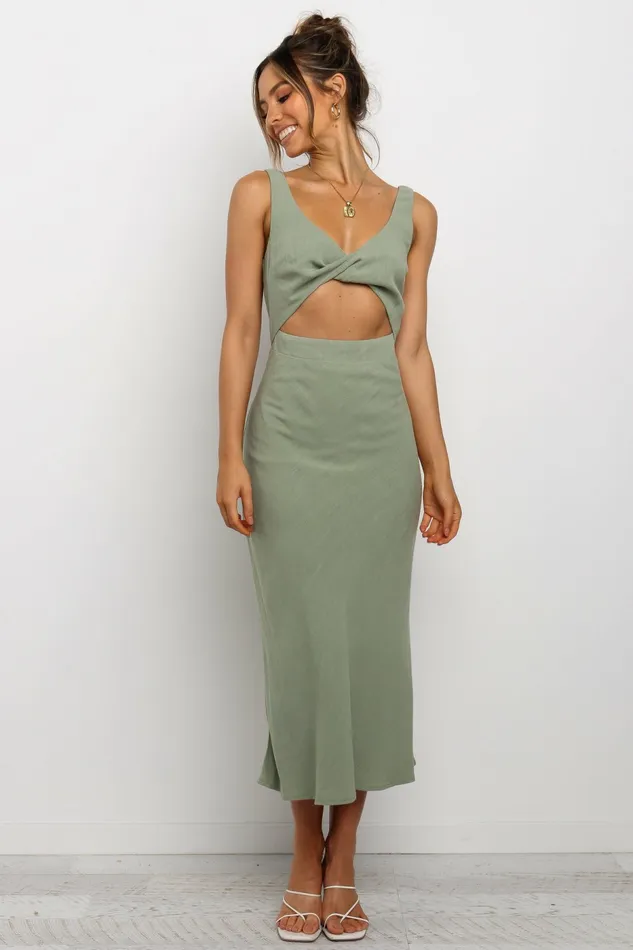Apollo Dress Olive Women Event Dresses Petal and Pup