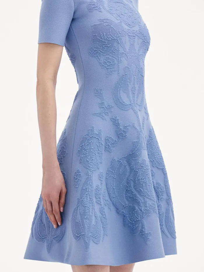 Art Nouveau Knit Dress Aventurine Women Oscar De La Renta Dresses Art Nouveau Knit Dress Aventurine Women Oscar De La Renta Dresses