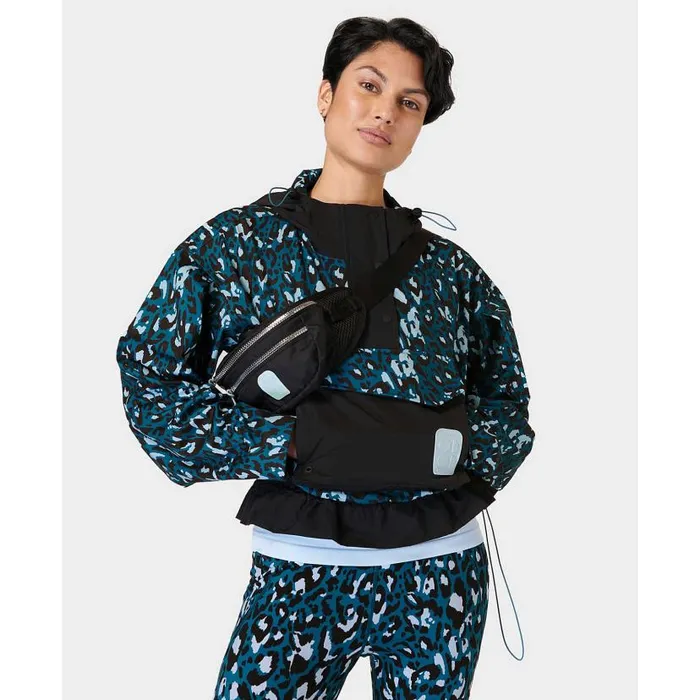 Ascend Whisper Anorak X Sweaty Betty Blue Brushstroke Leopardblack Women Merrell Outerwear