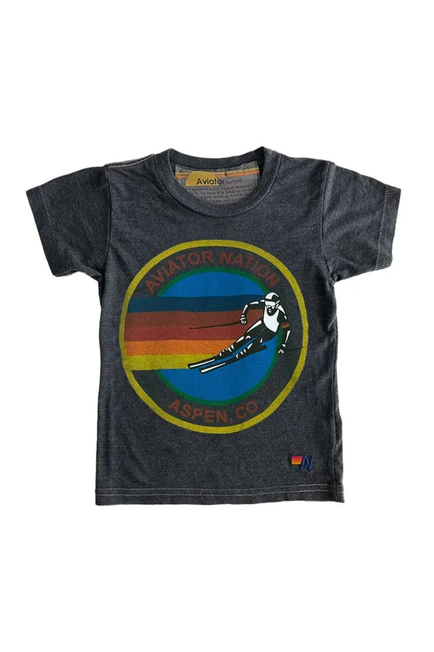 Aspen Tee 8211 Charcoal Kids Aviator Nation Tees