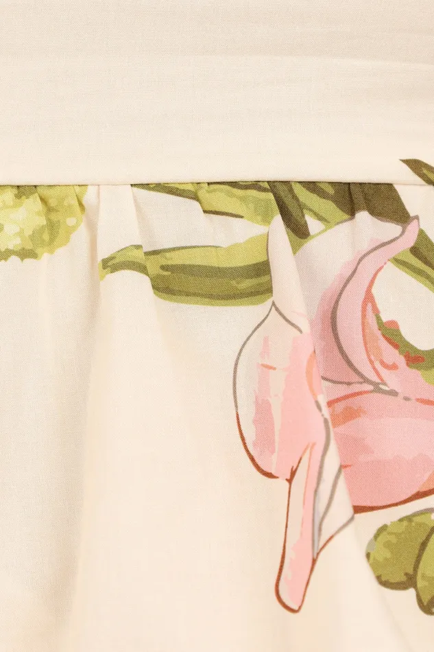 Aurelie Strapless Top Native Flora Women Tops Petal and Pup
