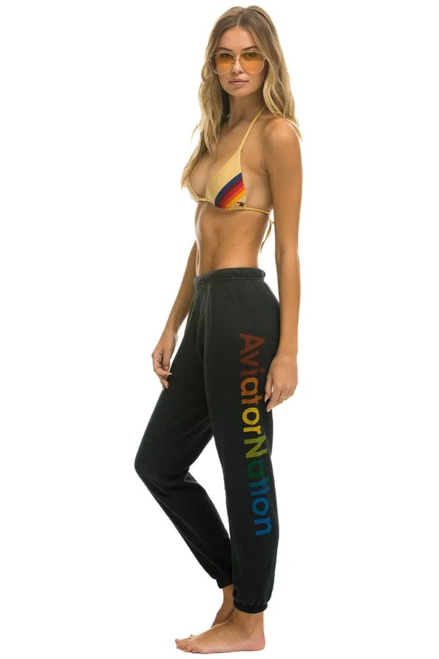 Austin Sweatpants 8211 Charcoal Women Aviator Nation Sweatpants