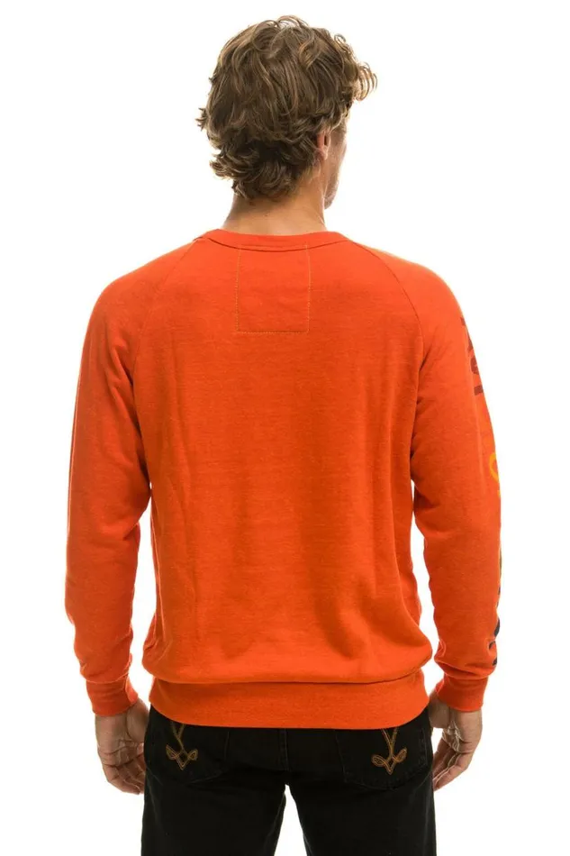 Austin Sweatshirt 8211 Orange WomenMen Aviator Nation Sweatshirts