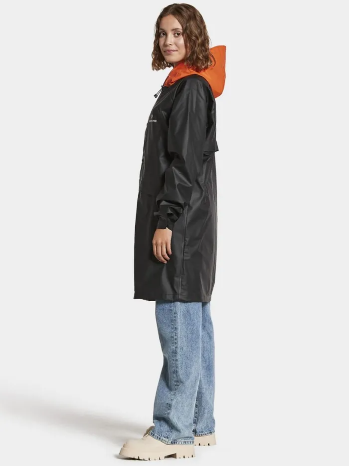 Avon Unisex Printed Parka Galon Blackflame WomenMen Didriksons Lightweight Jackets