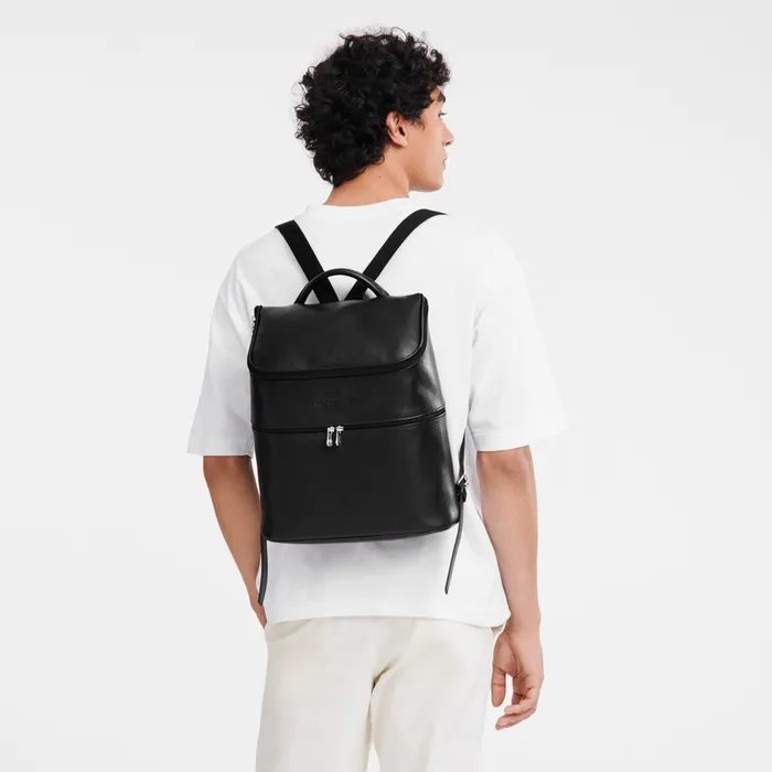 Backpacks WomenMen Le Foulonn Backpack Black Longchamp