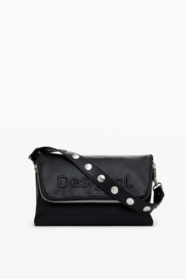 Bags Women Desigual M Half Logo Crossbody Bag Black