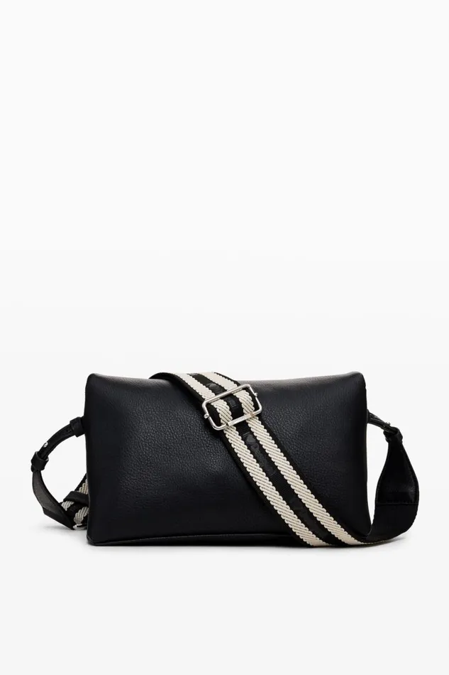 Bags Women Desigual M Half Logo Crossbody Bag Black