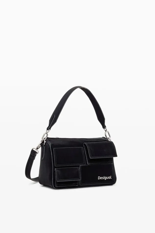 Bags Women Desigual Multipocket Shoulder Bag Black