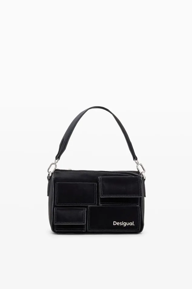 Bags Women Desigual Multipocket Shoulder Bag Black