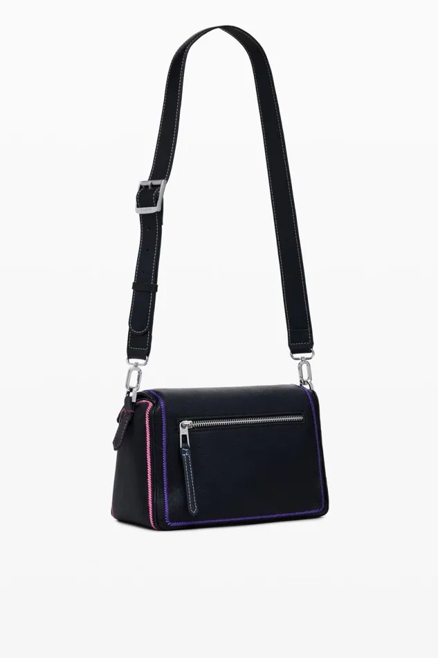 Bags Women Desigual Multilineal Handbag With Zipper Black