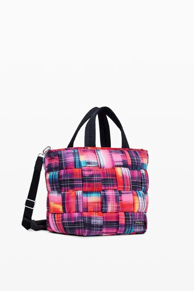Bags Women Desigual Nylon Bag With Arty Multiposition Handles Materialfinishes Bags Women Desigual Nylon Bag With Arty Multiposition Handles Materialfinishes