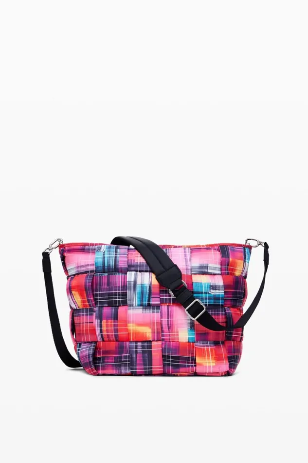 Bags Women Desigual Nylon Bag With Arty Multiposition Handles Materialfinishes