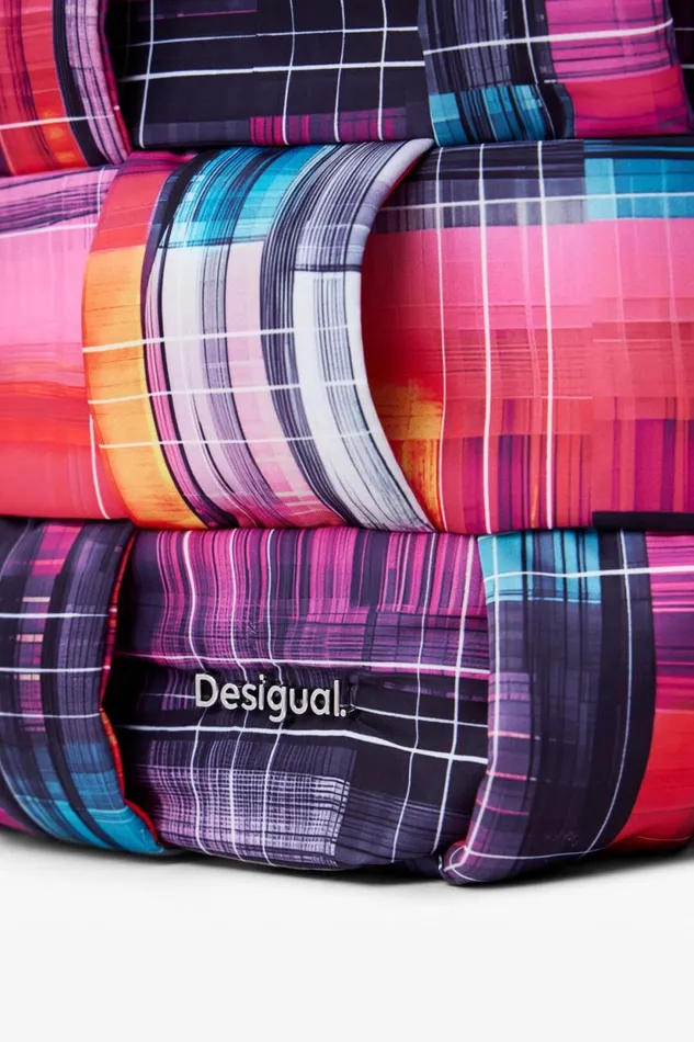 Bags Women Desigual Nylon Bag With Arty Multiposition Handles Materialfinishes