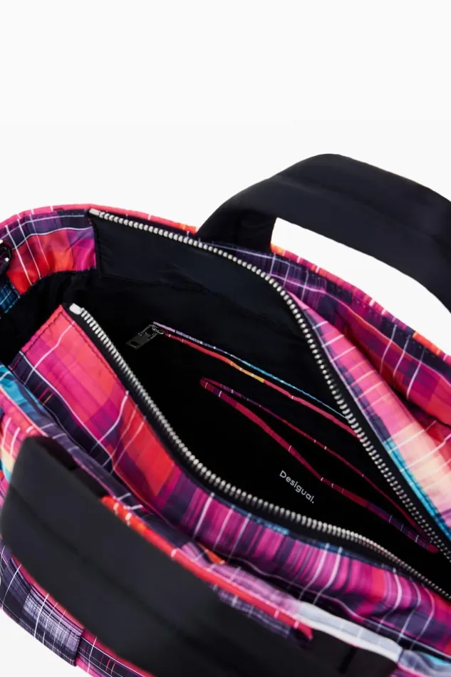 Bags Women Desigual Nylon Bag With Arty Multiposition Handles Materialfinishes