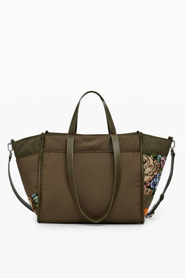 Bags Women Desigual Patchwork Shopper Bag Green