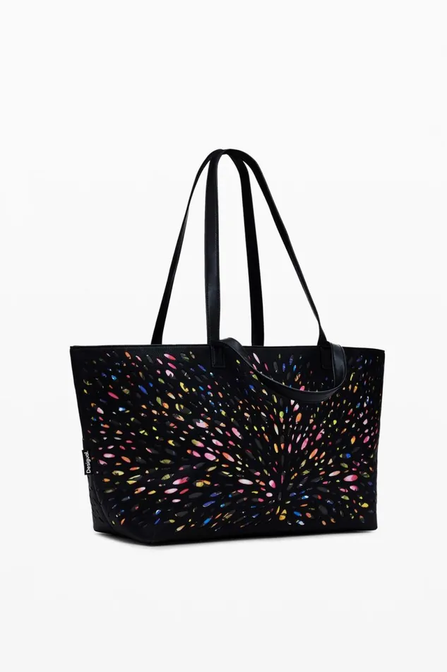 Bags Women Desigual Perforated Bag Black