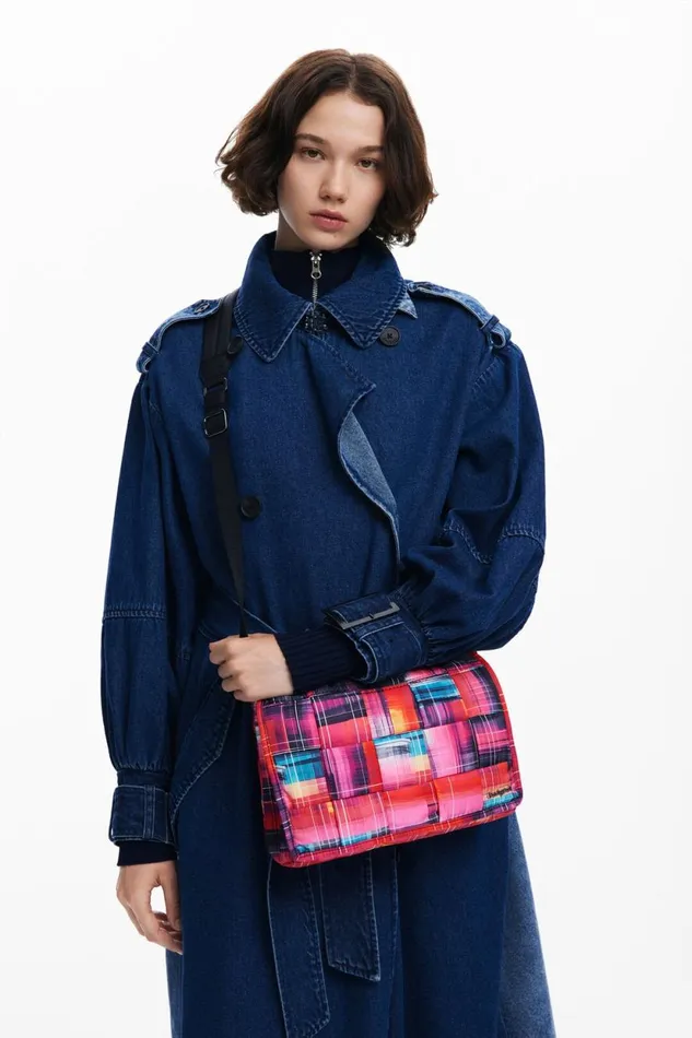 Bags Women Desigual Quilted Crossbody Bag Materialfinishes