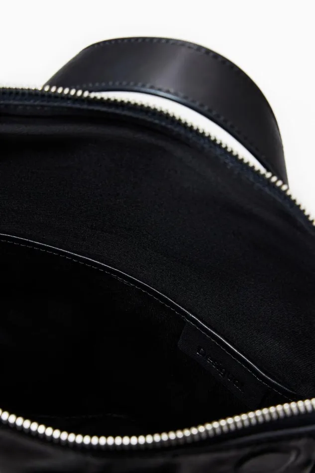 Bags Women Desigual Voyager M Leather Backpack Black