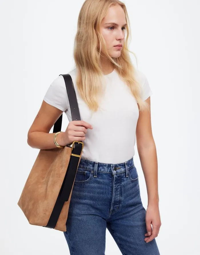 Bags Women Madewell The Essential Bucket Tote Cumin Multi