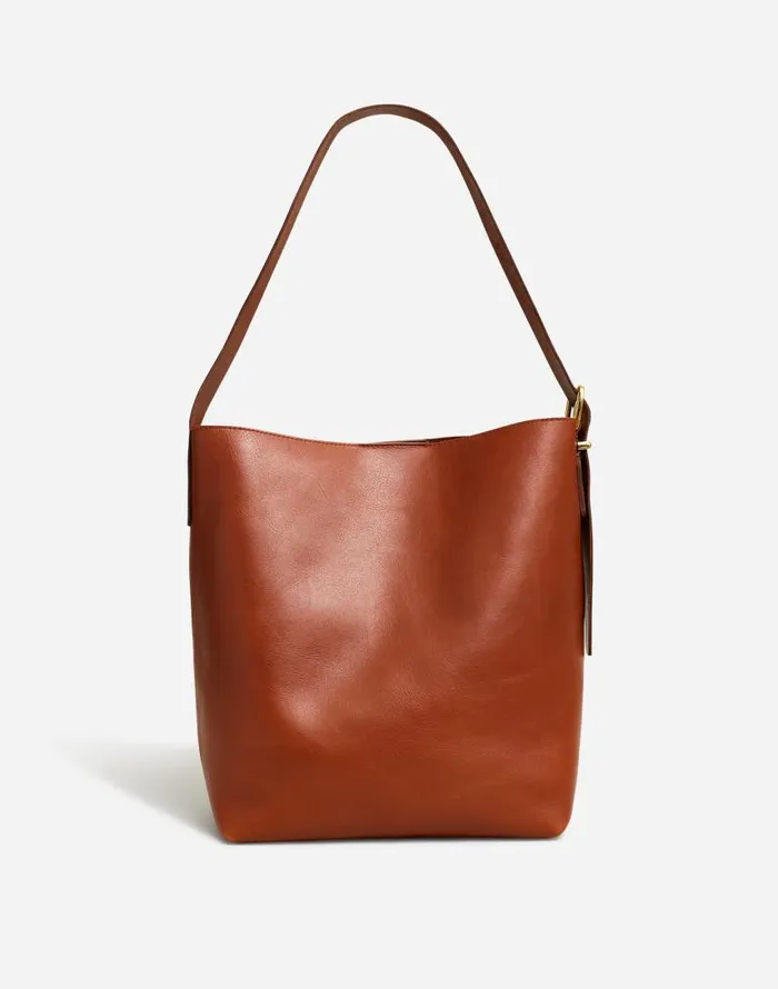 Bags Women Madewell The Essential Bucket Tote Warm Cinnamon