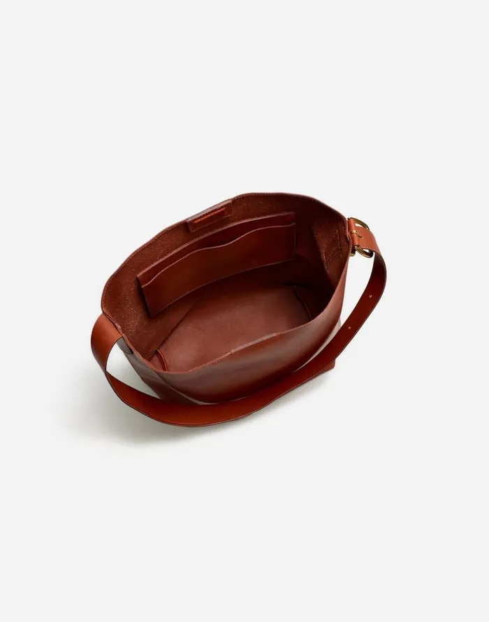 Bags Women Madewell The Essential Bucket Tote Warm Cinnamon